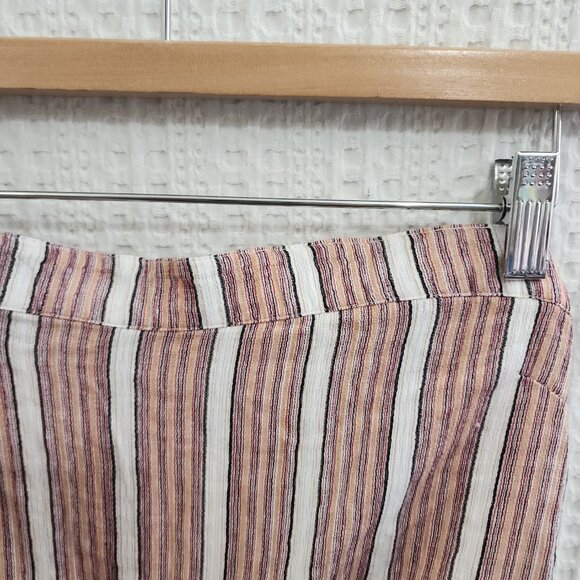 ROXY Walk To East River Halter Crop Top Striped Fitted Women's Size XL - Picture 4 of 10